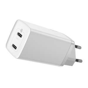 Зарядное устройство Baseus GaN2 Lite Quick Charger 65W 2xUSB-C White (CCGAN2L-E02) в Харькове