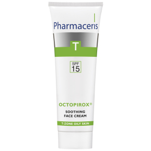 Заспокійливий крем для обличчя Pharmaceris T Octopirox SPF15 30 мл (5900717141711) ТОП в Харкові