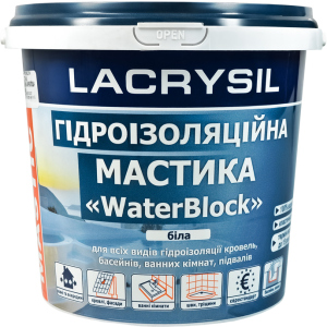 Мастика гидроизоляционная Lacrysil Waterblock 3 кг Белая (170854) в Харькове