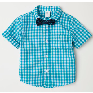 хорошая модель Рубашка H&M 5943697 68 см Бирюзовая (hm00350059639)