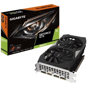 Відеокарта Gigabyte GeForce GTX 1660 Ti OC 6G (GV-N166TOC-6GD) краща модель в Харкові