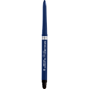 Водостойкий автоматический гелевый карандаш для век L'Oreal Paris Infaillible Grip Liner Blue Jersey темно-синий 1 г (3600524026677) ТОП в Харькове