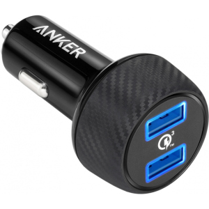 Автомобільний зарядний пристрій Anker PowerDrive - 2 Quick Charge 3.0 Ports V3 Black в Харькове