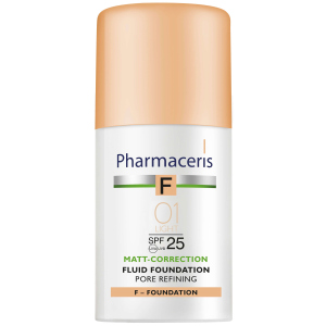 Матирующий тональный флюид Pharmaceris F SPF25 сужающий поры Слоновая кость 30 мл (5900717153622) в Харькове