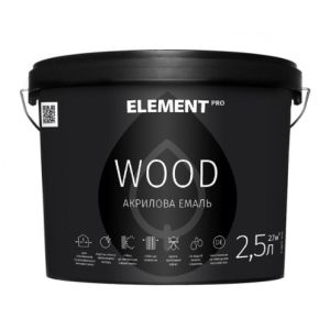 Аква-антисептик для дерева ELEMENT PRO WOODSTAIN, 2,5 л ГОРІХ ТОП в Харкові