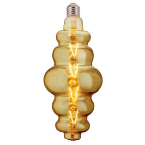 Лампа винтажная светодиодная филаментная (ретро) Horoz Electric Filament led ORIGAMI-XL 8W E27 2200K Янтар в Харькове