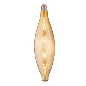 Лампа вінтажна світлодіодна філаментна (ретро) Horoz Electric Filament led ELLIPTIC-XL 8W E27 2200К Янтар ТОП в Харкові