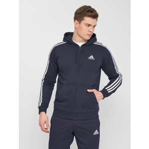 Толстовка Adidas M 3S Ft Fz Hd GK9033 3XL Legink/White (4065422814310) краща модель в Харкові