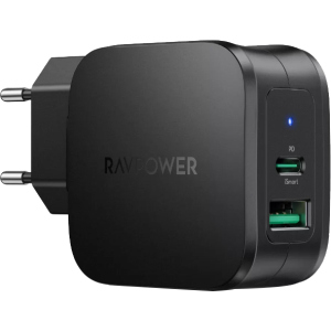 Зарядний пристрій RAVPower PD Pioneer 30W 2-Port Wall Charger Black (RP-PC144)