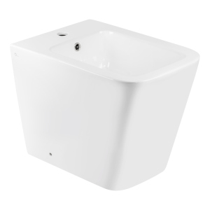 Биде напольное Qtap Crow 545х360х410 White QT05443370W лучшая модель в Харькове