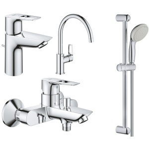 Набір змішувачів Grohe BauLoop NEW 123225KE (22054001 + 23602001 + 31232001 + 27598001) ТОП в Харкові