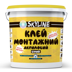 Клей монтажний акриловий універсальний SkyLine 12 кг. ТОП в Харкові