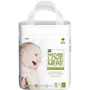 Підгузки-трусики NatureLoveMere Magic Soft Fit розмір XXL 18 шт (8809402093717) ТОП в Харкові