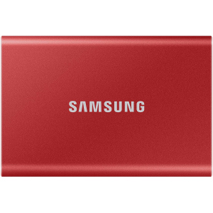 Samsung Portable SSD T7 500GB USB 3.2 Type-C (MU-PC500R/WW) зовнішній червоний ТОП в Харкові