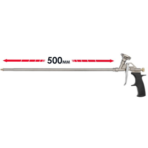 купити Пістолет для піни Intertool PT-0650 з довгим носиком 500 мм + 4 насадки (PT-0650)