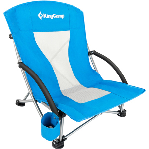 Крісло розкладне KingCamp Beach Chair (KC3841) Синє (KC3841 BLUE) ТОП в Харкові