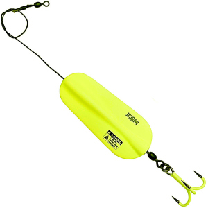 Блесна DAM Madcat A-Static Inline Spoon 125 г тройник № 3/0 Fluo Yellow UV (66120) надежный