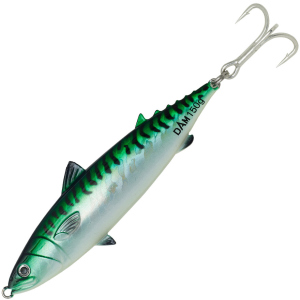 Блешня DAM Salt-X Mackerel Pilks 100 г 11 см трійник № 1/0 Green Glow UV (69489) краща модель в Харкові