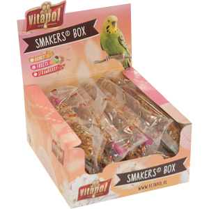 Набор лакомств для попугаев Vitapol Smakers Box с фруктами 12 шт (5904479132307) надежный