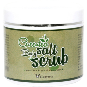 Скраб Elizavecca Greentea Salt Body Scrub С экстрактом зеленого чая и какао 600 г (8809071369267) лучшая модель в Харькове