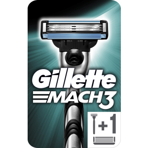 Верстат для гоління чоловічий (Бритва) Gillette Mach3 з 2 змінними картриджами (7702018020706) надійний