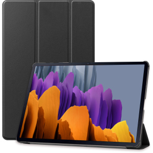 Обкладинка AIRON Premium для Samsung Galaxy TAB S7+ T970/975 Black із захисною плівкою та серветкою Black (4821784622492) в Харкові