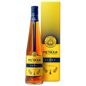 Бренді Metaxa 5* 0.7 л 38% у подарунковій упаковці (5202795120054) краща модель в Харкові