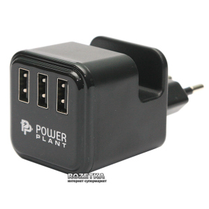 Сетевое зарядное устройство PowerPlant 3 x USB (DV00DV5065) надежный