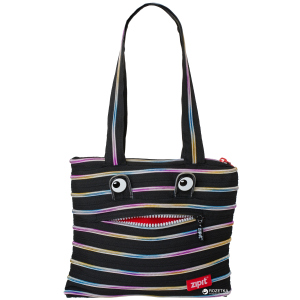 Cумка Zipit Monsters Tote/Beach Black & Rainbow Teeth (ZBZM-1/7290103197971) рейтинг