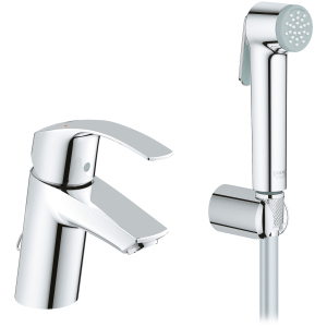 Змішувач для раковини GROHE Eurosmart 23124002 з душовим набором. ТОП в Харкові