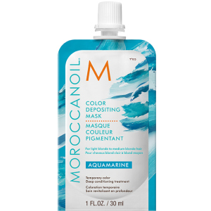 Маска з ефектом кольору MoroccanOil Color Depositing Mask колір Aquamarine 30 мл (7290113140714) краща модель в Харкові