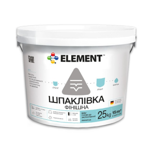 Финишная шпатлевка "ELEMENT" 25 кг лучшая модель в Харькове