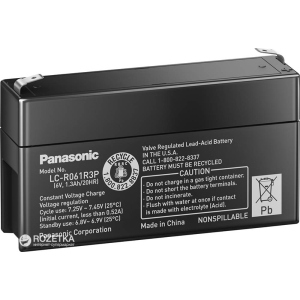 Акумуляторна батарея Panasonic 6V 1.3Ah (LC-R061R3P)