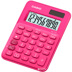 Калькулятор Casio 10 разрядный 85.5х120х19.4 (MS-7UC-RD-S-EC) ТОП в Харькове