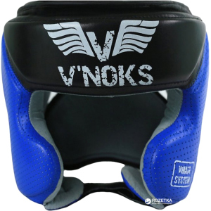 Боксерський шолом V`Noks Futuro Tec L Чорний/Синій (2189_60052) краща модель в Харкові