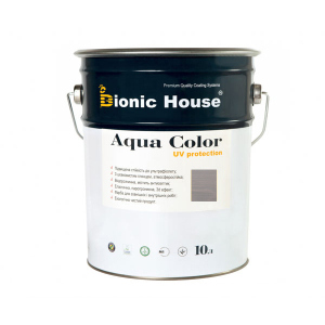 Краска для дерева Bionic-House Aqua Color UV-protect 10л Пепел А117 в Харькове