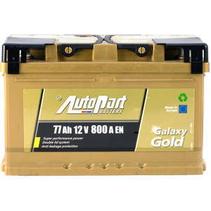 Автомобільний акумулятор Autopart 77 Ah/12V Galaxy Gold Ca-Ca (0) (ARL077-GG0) краща модель в Харкові