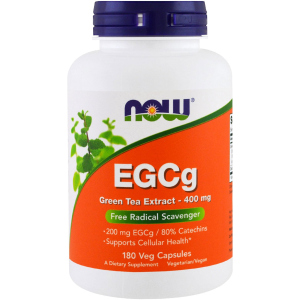 Натуральная добавка Now Foods EGCG Green Tea Extract 400 мг 180 гелевых капсул (733739047571) в Харькове