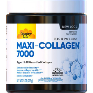 Натуральна добавка Country Life 1 та 3 Типів + Біотин Maxi Collagen 7.5 унцій (210 г) (015794050704) ТОП в Харкові