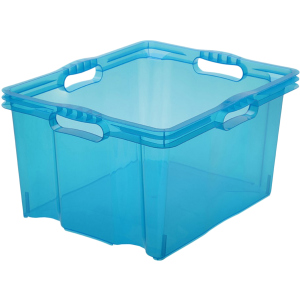 Скринька для зберігання Keeeper Multi-box XXL прозора 44 x 27 x 53 см 44 л Синій (275.1 kee-синій)