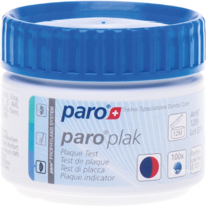 2-цветные таблетки для индикации зубного налета Paro Swiss plak 100 шт (7610458012093) ТОП в Харькове