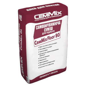 Самовирівнювальна суміш для підлоги від 3 до 20 мм цементно-гіпсова CemMix Floor BG