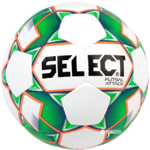 М'яч футзальний Select Futsal Attack New (046) №4 White-Green (5703543187102) ТОП в Харкові