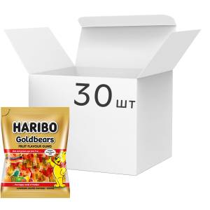 Упаковка конфет жевательных HARIBO Gold bears 80 г х 30 шт (9002975308397) лучшая модель в Харькове