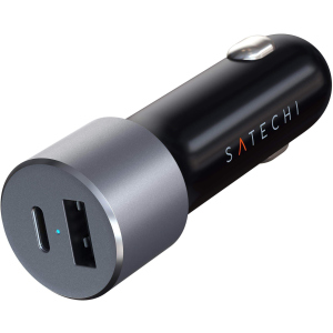 Автомобильное зарядное устройство Satechi 72W Type-C PD Car Charger Space Grey (ST-TCPDCCM) лучшая модель в Харькове