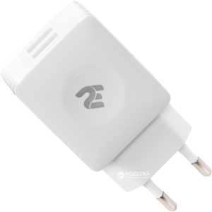 купити Зарядний пристрій 2E 2USB 2.1 A White (2E-WC4USB-W)