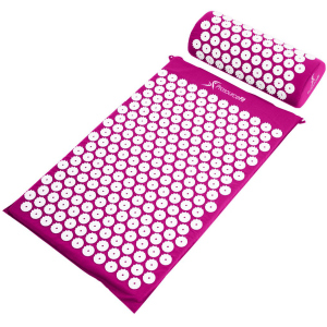 Килимок масажно-акупунктурний ProSource Acupressure Mat and Pillow Set з подушкою 64 х 40 см Фіолетовий (ps-1202-accuset-purple)