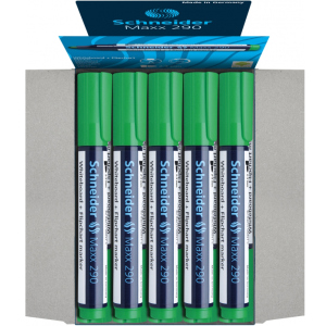 купить Набор маркеров для досок и флипчартов Schneider Maxx 290 1-3 мм Зеленый 10 шт (S129004)