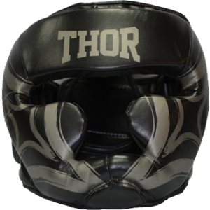 Боксерский шлем Thor 727 Cobra M Black (727 (Leather) BLK M) в Харькове