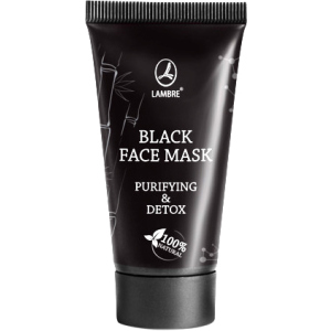 Маска Lambre Black face mask Многофункциональная очищающая с детокс и матирующим эффектом 40 мл (3760183769992) ТОП в Харькове